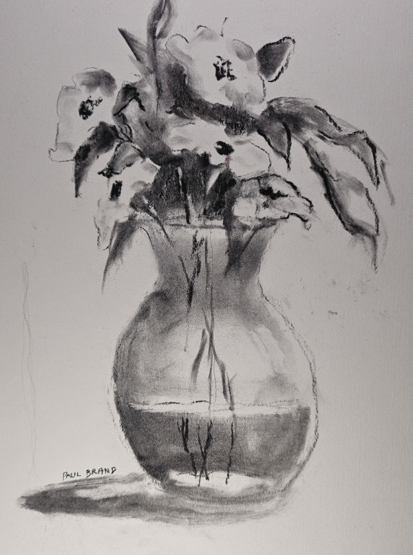 Flowers in a Vase by Paul Brand