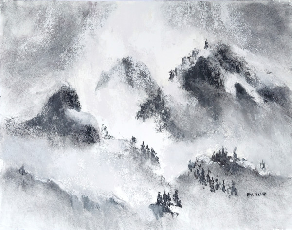 Snowstorm in the Carson Range by Paul Brand