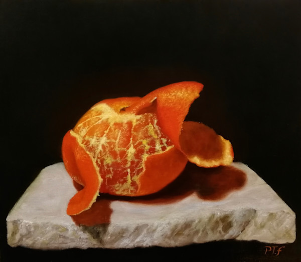 Clementine on marble by Peter Thomas Foster