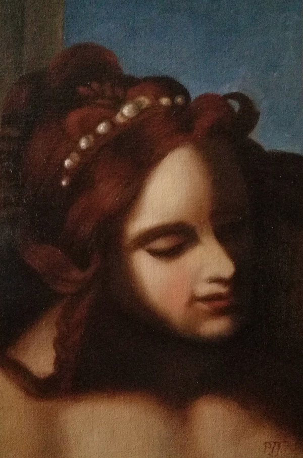 Girl with pearls by Peter Thomas Foster, Image 1.