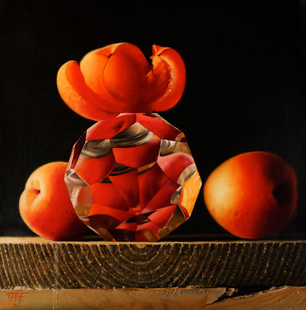 Apricots and cut glass bottle top by Peter Thomas Foster, Image 7.
