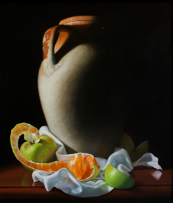 Vase and fruits by Peter Thomas Foster