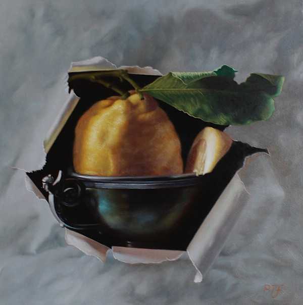 Trompe l'oeil lemon by Peter Thomas Foster