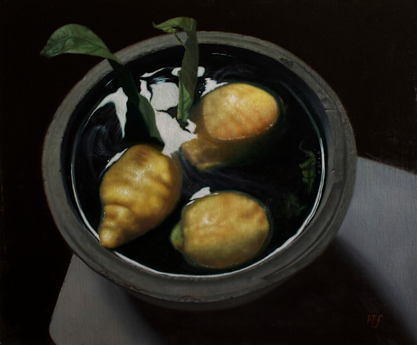 Lemons in a bowl of water by Peter Thomas Foster, Image 1.