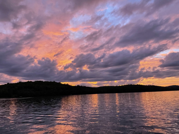 Sunset Friends Lake 1 by Alex Damevski