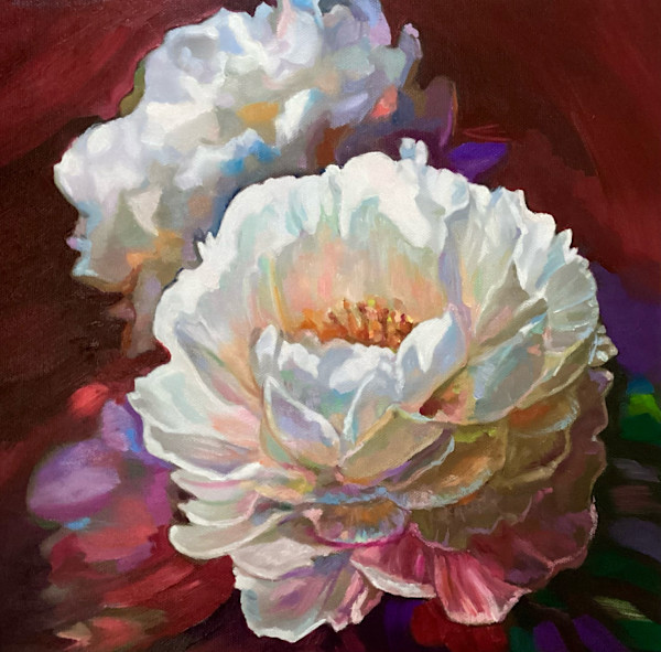 Peonies and Crimson by Donna Porter, Image 1.