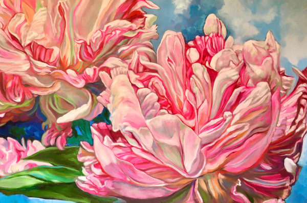 Frilly Peonies by Donna Porter