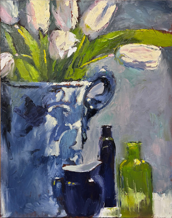 Blue and Green Still Life by Rick Phillips