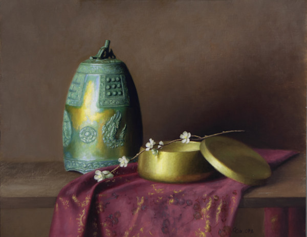 Bronze Bell with Verdigris by Cecelia Cox