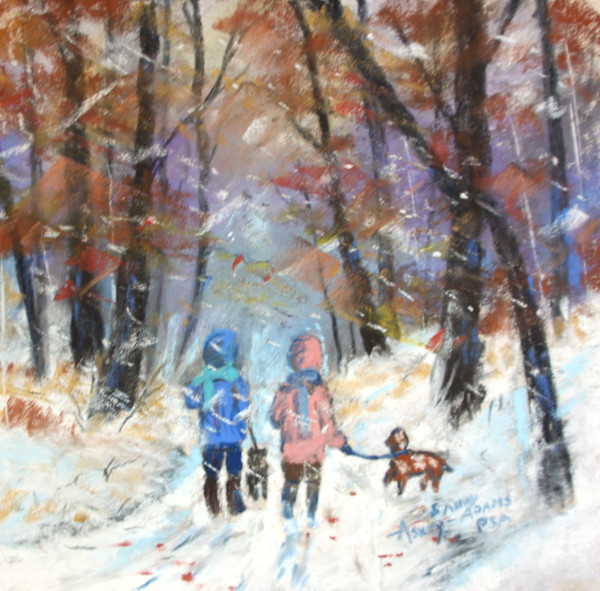 Walking in the Snow by Sandy Askey-Adams