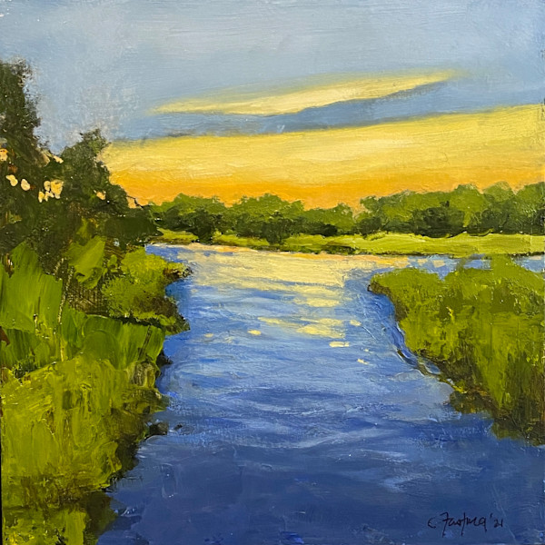 Sunset on the Pond by Carol Fastuca