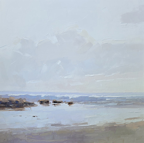 Rocky Shore, Waves Series by Peri Turns