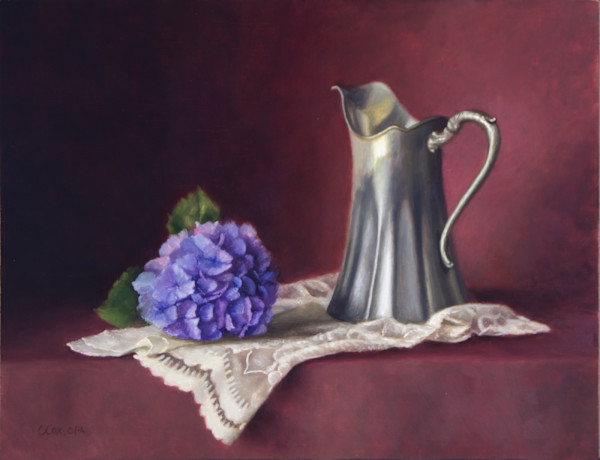 Silver and Hydrangea by Cecelia Cox