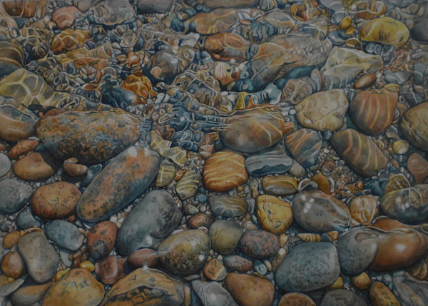 Susquehanna River Rocks by Karen Benco