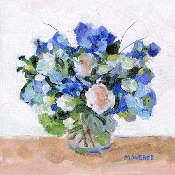 Bouquet in Blue by Merrill Weber