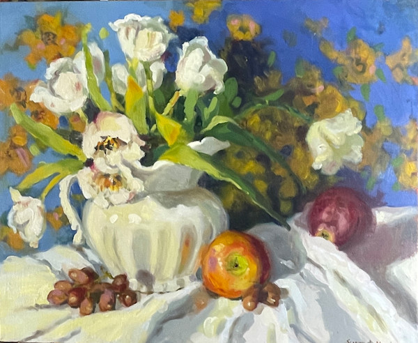 Tulips on White by Susan C. Mackey, Image 1.