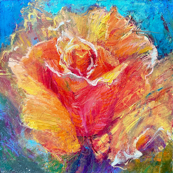 Rose # 3 - Orange Rose by Lynda Bruce, Image 1.