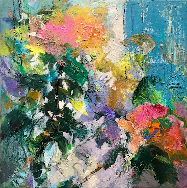 Hibiscus in February Light / Hibiscus en février by Lynda Bruce