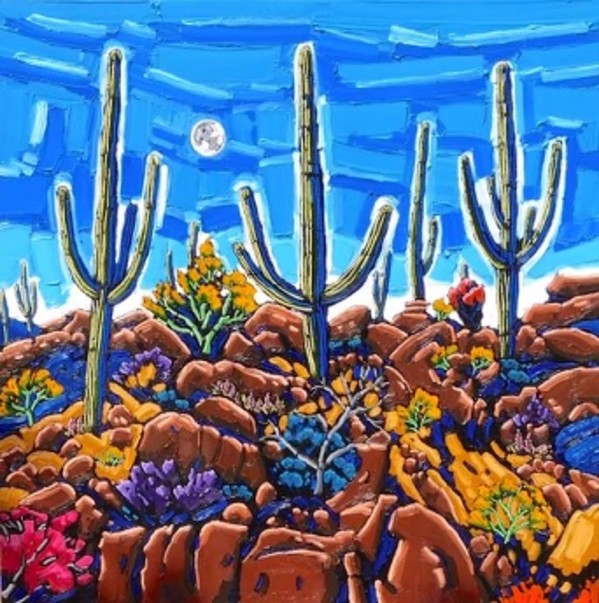 Sonoran Desert Moon by Neil Myers