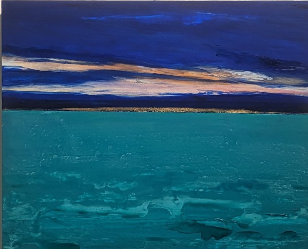 Turquoise Sea and Cloud by Susan Snyder