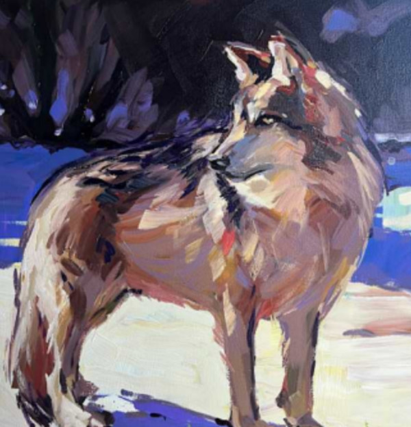 Wolf in the Snow (copy) by Laura Green