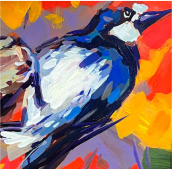 Acorn Woodpecker by Laura Green