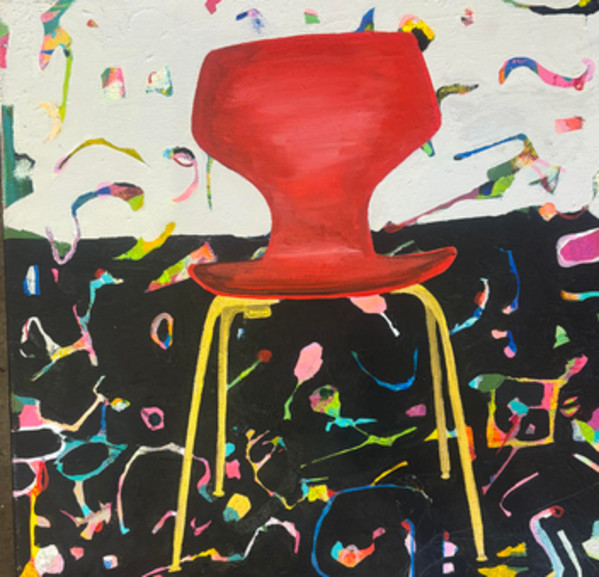 Celebration with Red Chair by Yahel Yan