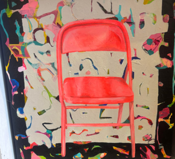 Celebration with Pink Chair by Yahel Yan