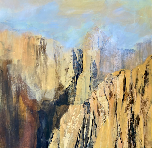 The Dolomites, Some are finished with a Golden Brushstroke by Joy Moore, Image 1.