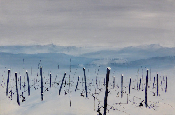 Viti Abandonate in Inverno by Joy Moore