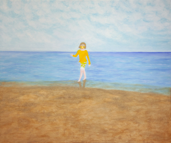 Lily on the beach by Hana Shannon