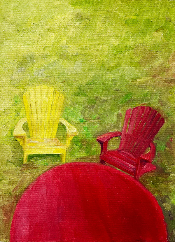 Red Chair: Conversation by Yu Cheng