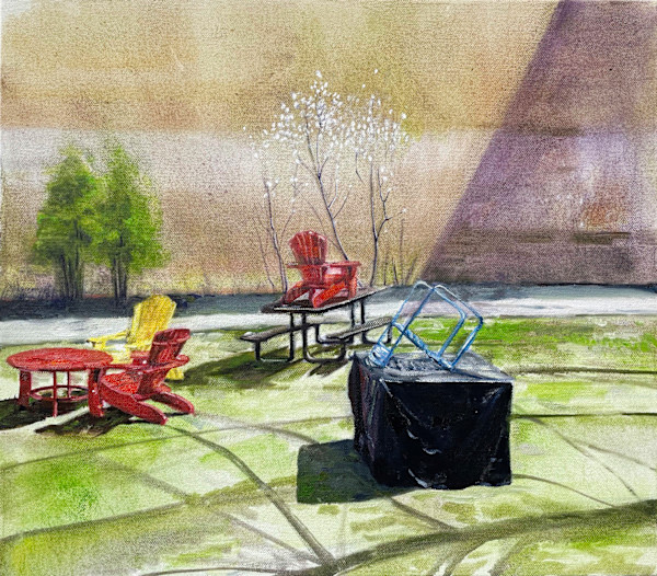 Red Chair: Summer by Yu Cheng