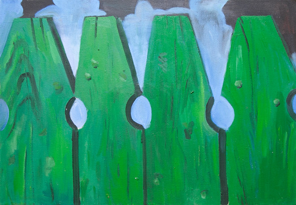 Green Fence by Helen Shu