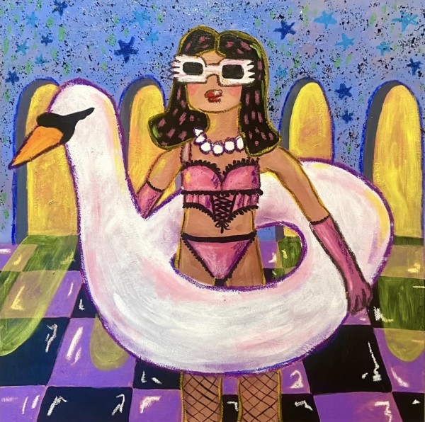 Swan goddess by Polin Huang