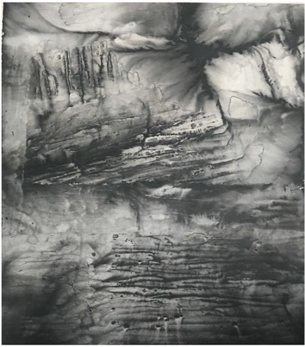 Stacked Cliff (Muted Landscape series) by Zhen Guo