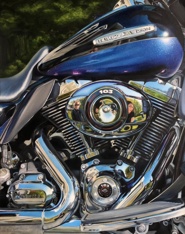 Dad's Harley by Allison Riback