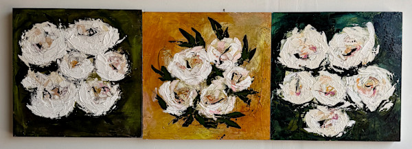 Three small flowers by Jessica Craig