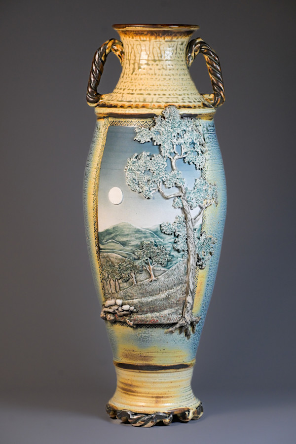 Landscape Vase by Terance Painter, Image 1.