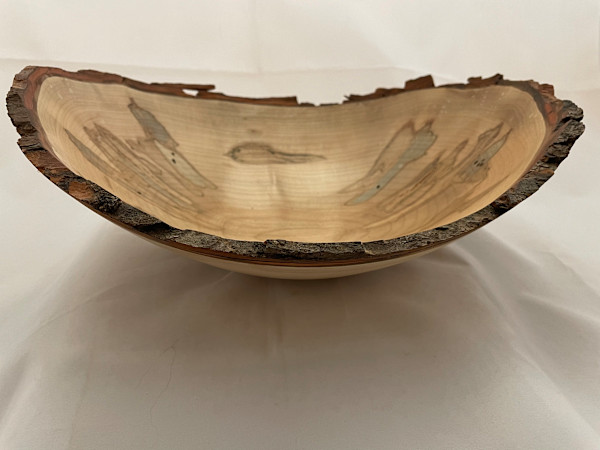 Ambrosia Maple Figured Bark Edge Bowl by Mike McKinney, Image 1.