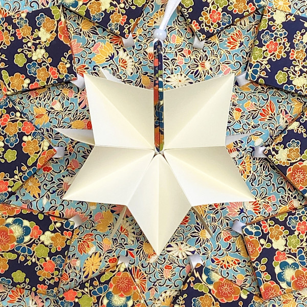 Star Origami Book Ornaments by Erin Keane, Image 1.
