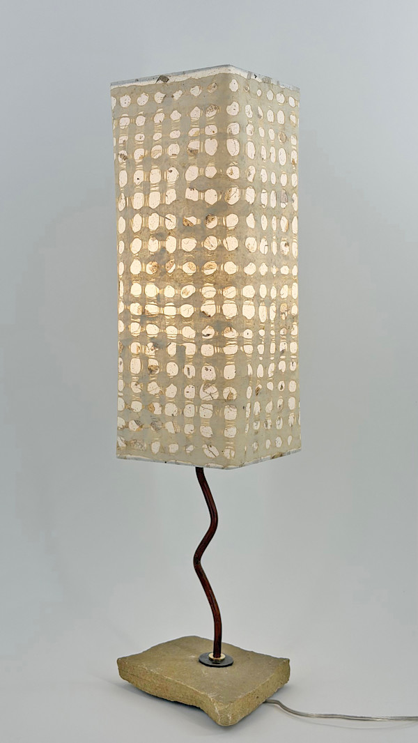 Vanilla Bean Amate Table Lamp by Leah Baker, Image 1.