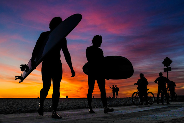 Sunset Surfers by Amy Gaskin, Image 1.