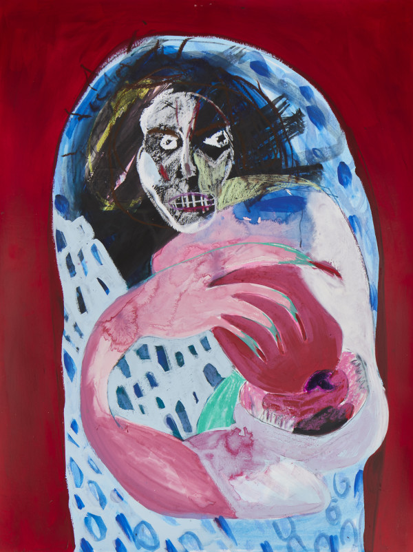 Madonna and Child - Red and Blue by Christine Garvey, Image 1.