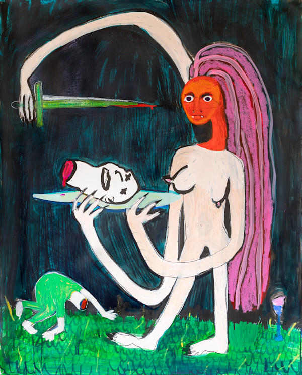 Judith And Holofernes, Pink by Christine Garvey, Image 1.