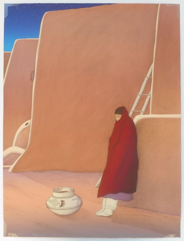 Taos Woman by RC Gorman (Native American (Navajo), 1921-2005)