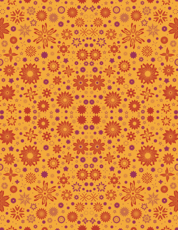 Blossoms Sparkle Pattern (Illustration Pattern Repeat)
