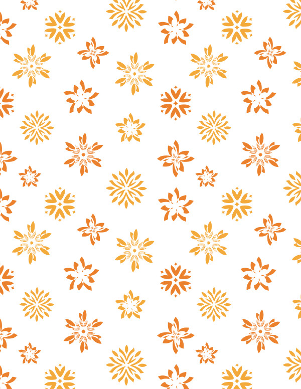 Carved Flowers (Illustration Pattern Repeat)