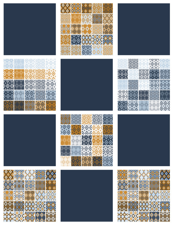 Diamond Pattern Blocks