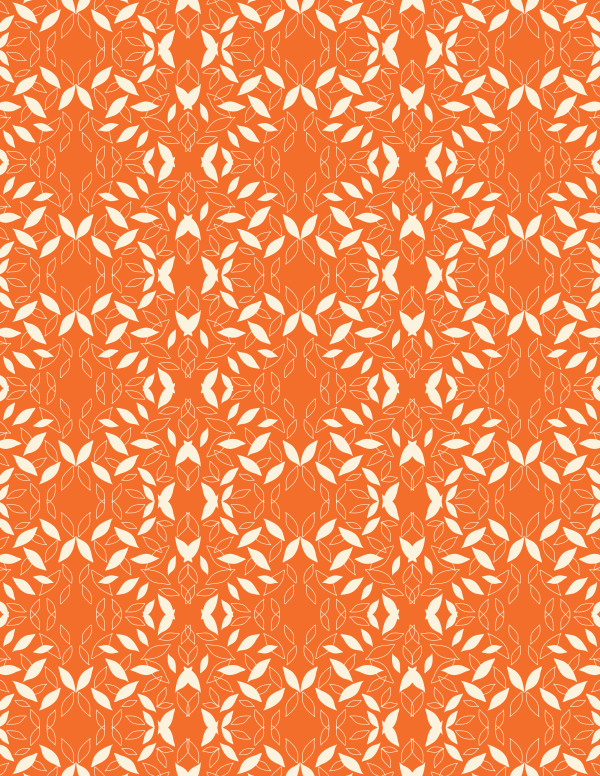 Falling Leaves Solids and Outlines (Illustration Pattern Repeat)